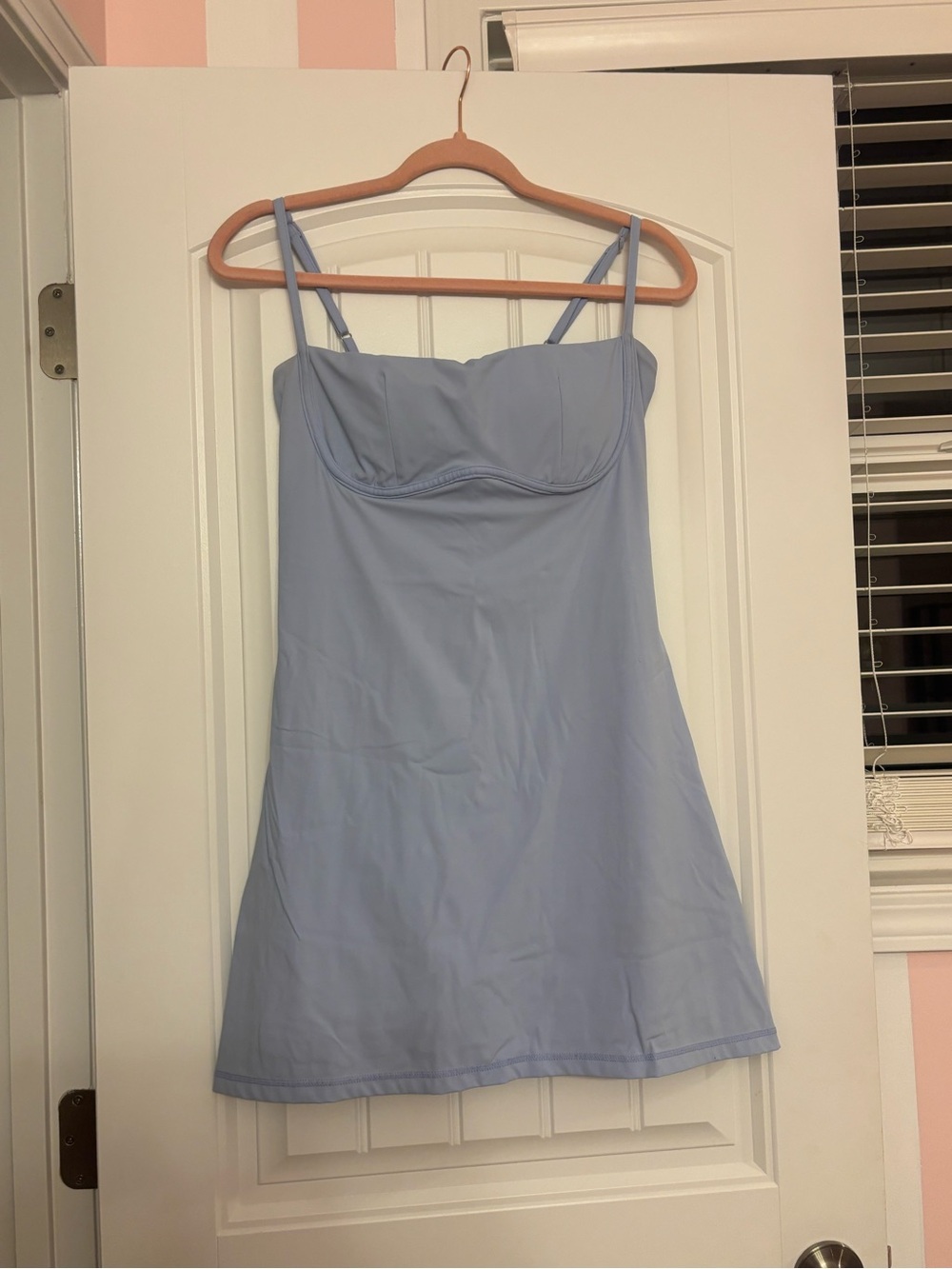 Kimberly C light blue tennis dress